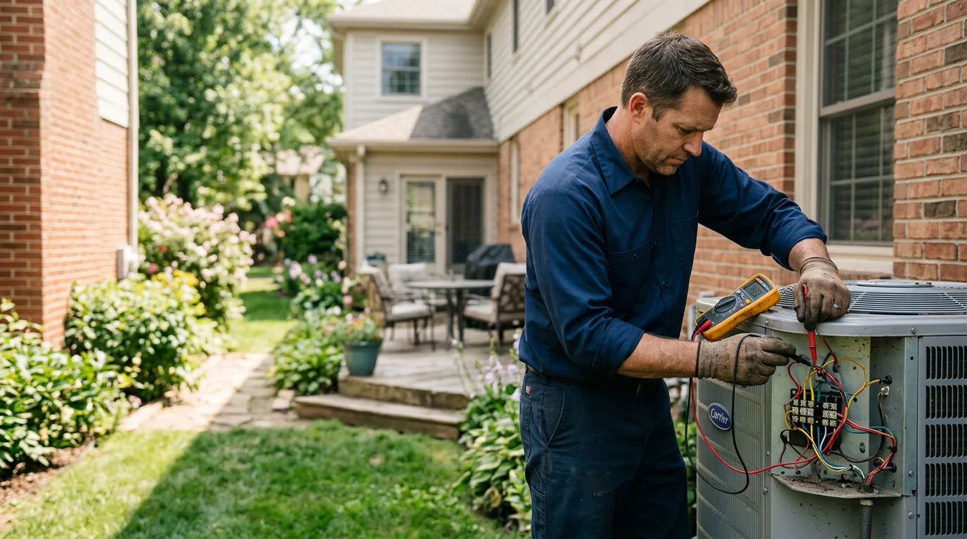 HVAC technician working near Seymour, CT